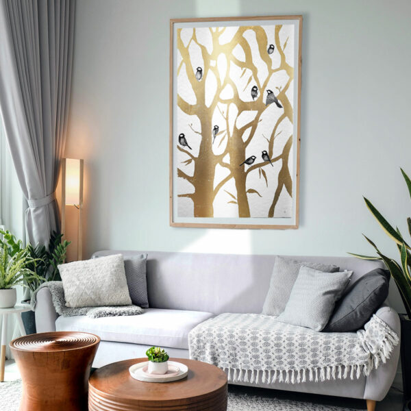 L'arbre aux oiseaux - 60×89 cm – Image 5