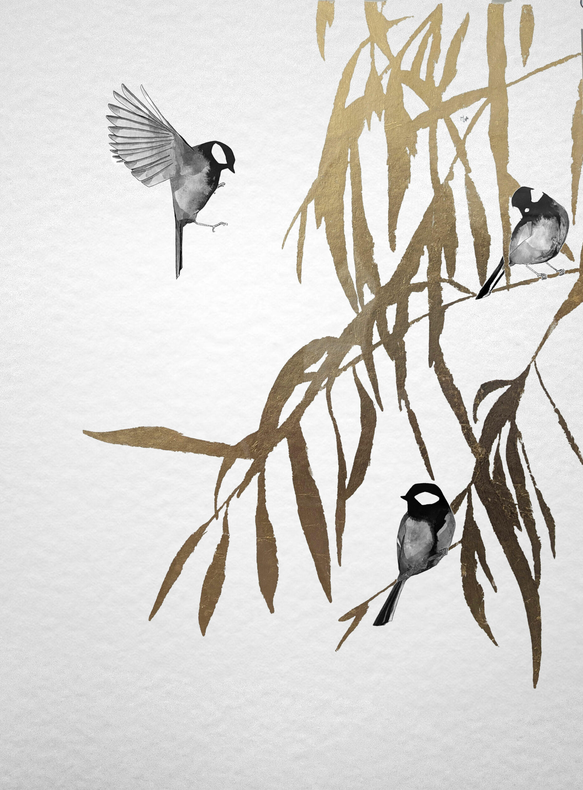 Nid doré – 1 – 45×60 cm