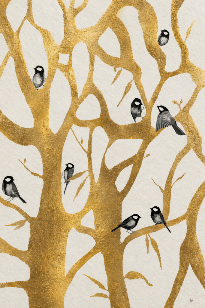 Encre de chine - MÜ - mésanges
